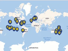 Mapa plavby